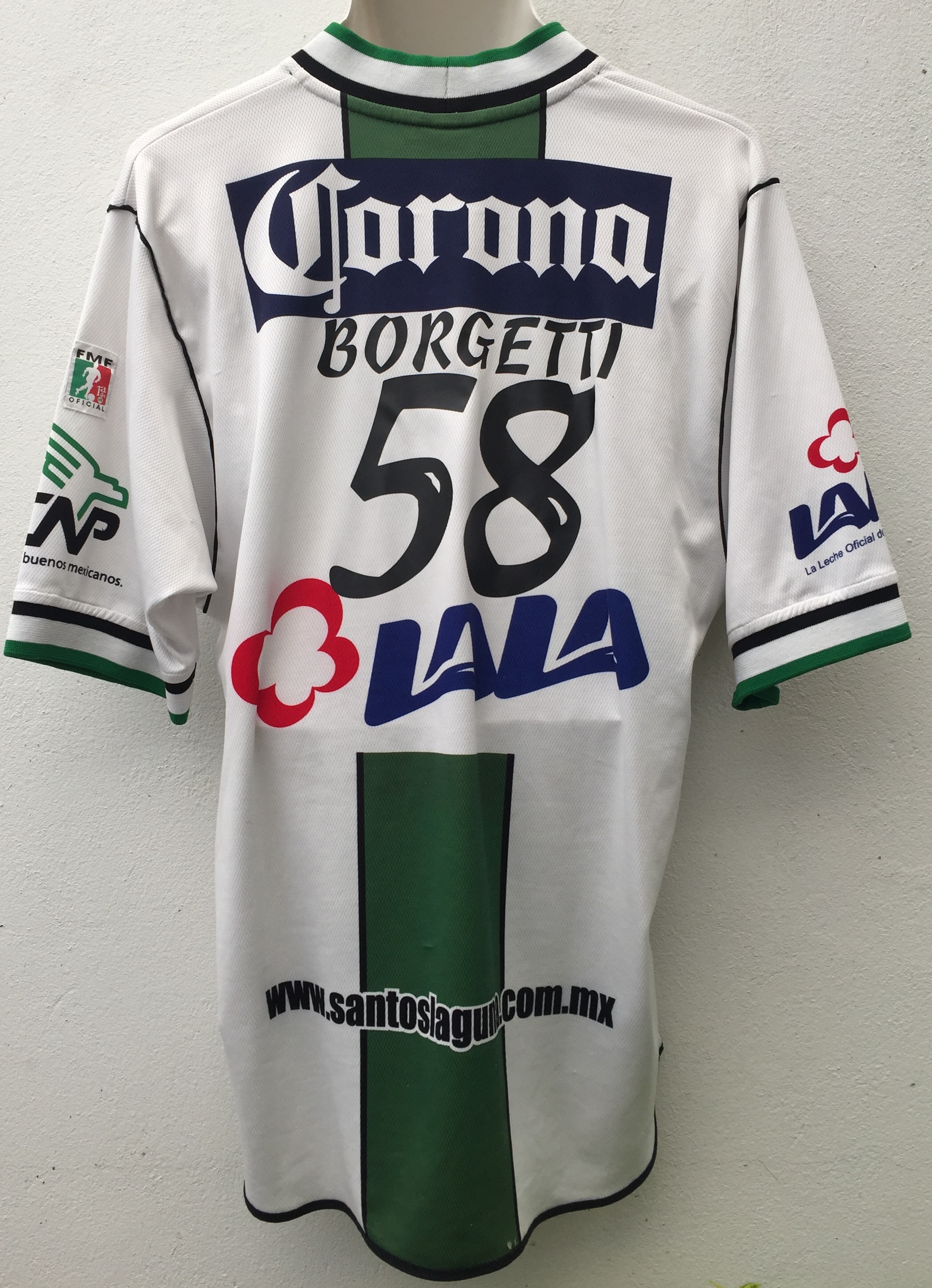 CAMISA VISITANTE TORNEO INVIERNO 2001 Y VERAN 2002