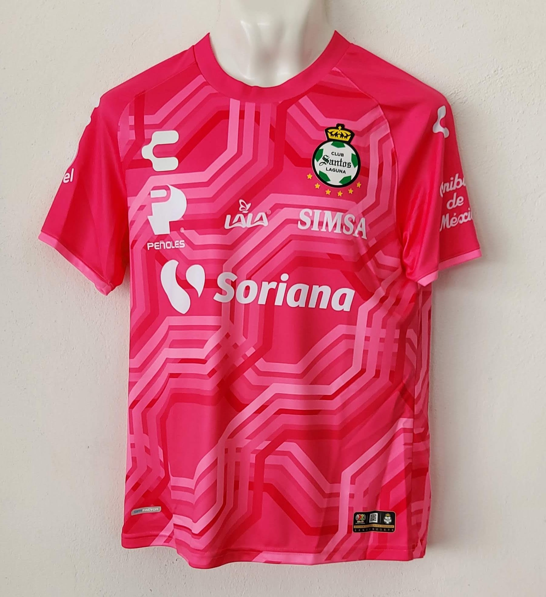 CAMISA PORTERO ROSA APERTURA 22 Y CLAUSURA 23